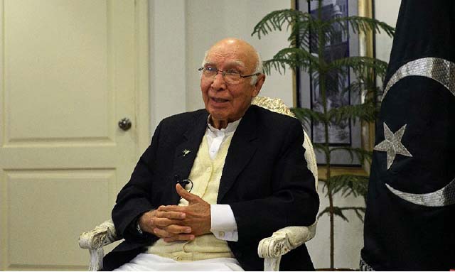 US Policies Responsible for Regional Instability: Sartaj Aziz